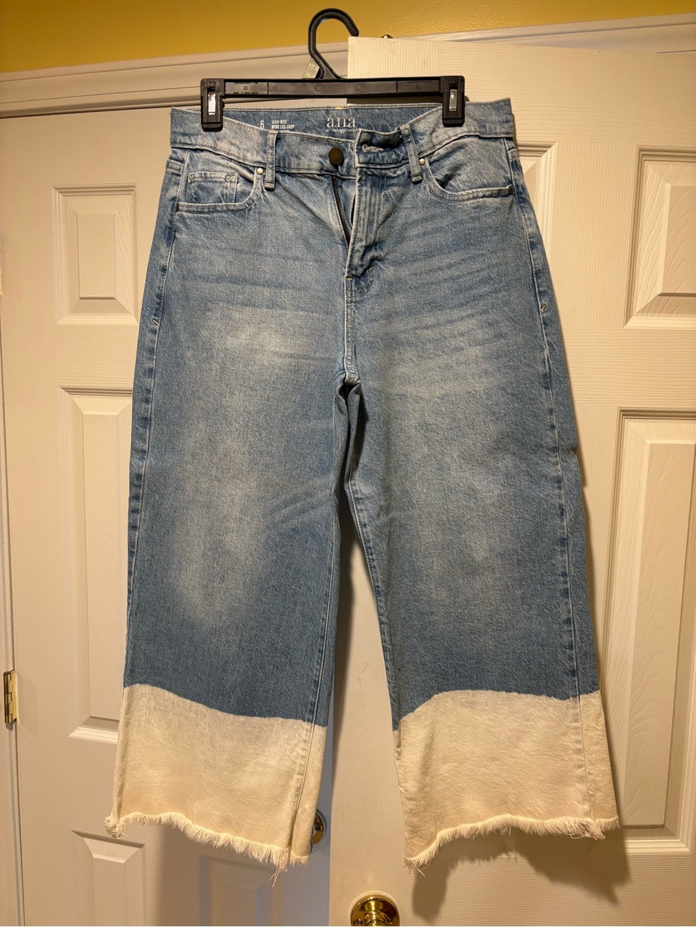 a.n.a high rise wide leg crop jeans